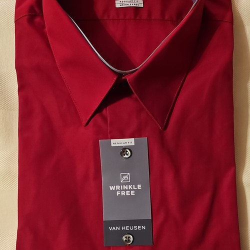 Van heusen red - van, wrinkle