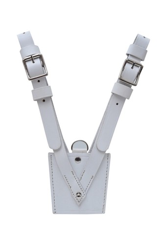Sam browne white leather - white,