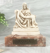 Pieta Figurine Mary & Jesus Lorenfa Rome Italy Religious Statue Marble Base