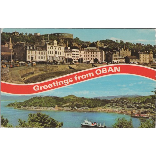 Postcard greetings from oban - greetings,