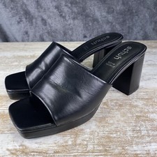 Schuh Black Heels Sliders