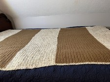 Hand Crochet Knit Brown/Tan