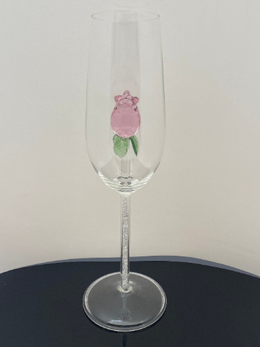 The rose champagne flute - the,