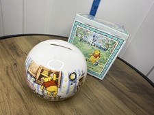 Royal Doulton Round Ceramic Winnie The Pooh Money Box Ball, Piggy Bank, Boxed