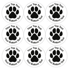 144 Personalised Black Paw