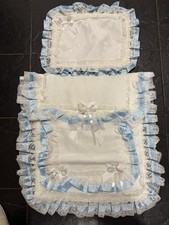 Blue and white pram - white, will