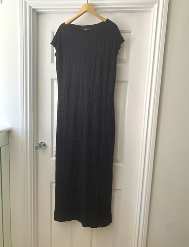 Next black crinkle - maxi, dress