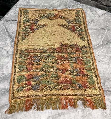 Vintage hand woven tapestry - vintage,