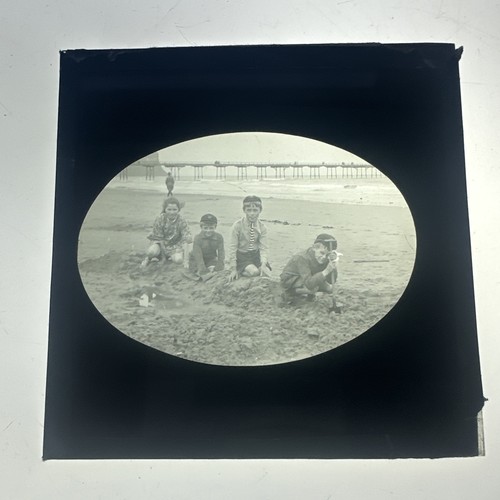 Antique magic lantern slide - magic,