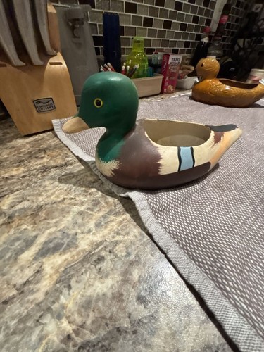Vintage mallard duck - vintage, ceramic
