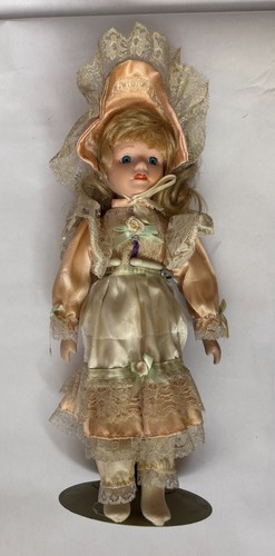Vintage porcelain doll with - vintage,