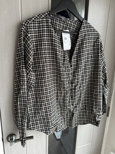 Primark v neck checkered shirt