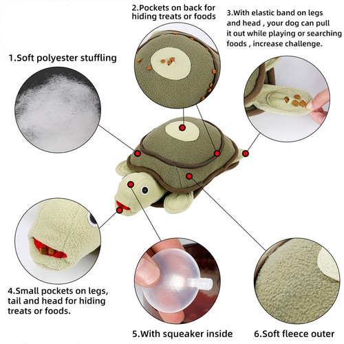 Pet plush turtle toy - turtle,