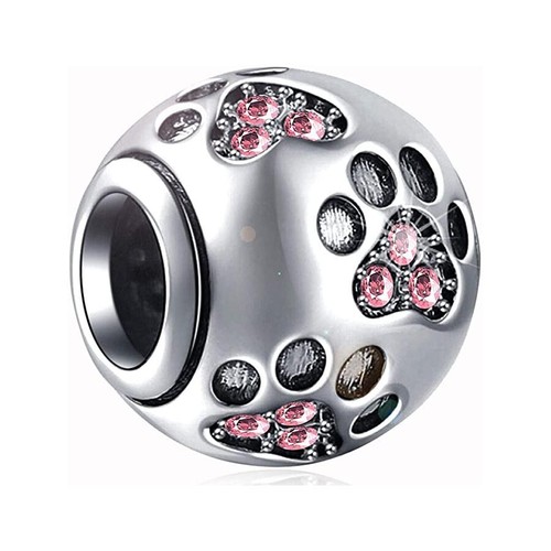 Pink paw print - paw, dog