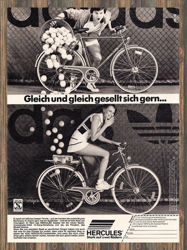 Hercules bicycles advertising - hercules,