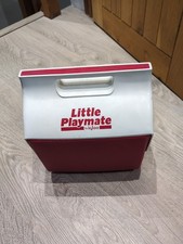 Vintage Igloo Little Playmate Cooler, Red/White, Made In USA, Retro Camping Gear
