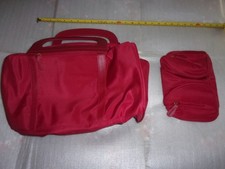 2 Piece red travel bag set