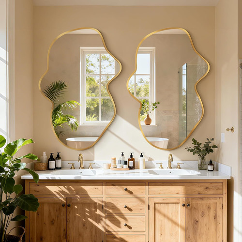 Irregular wall mirror - irregular,