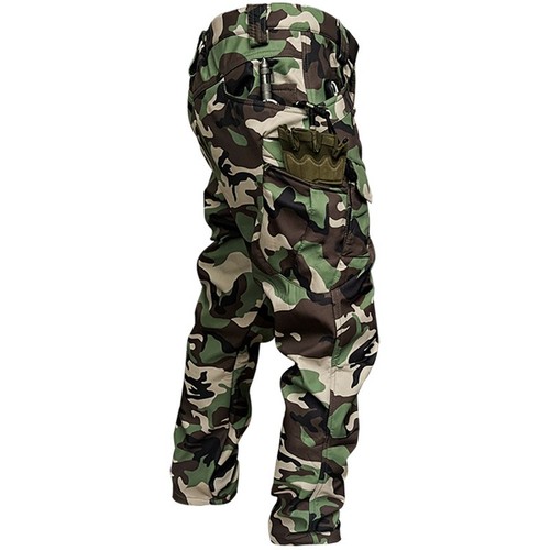 Men soft shell fleece trousers - shell,