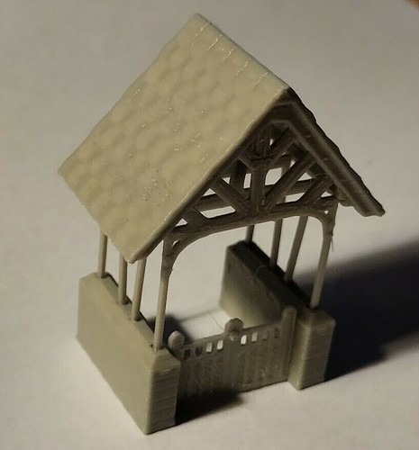 Model railway church - church, gate