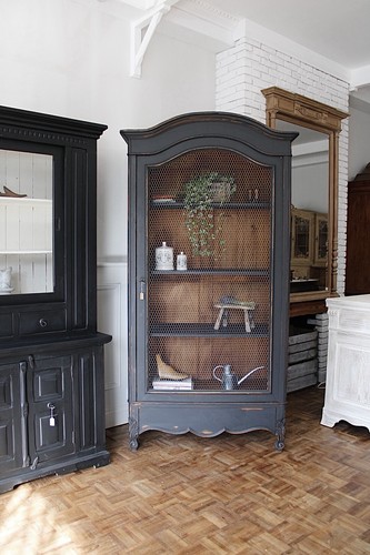 Painted antique french - french, armoire