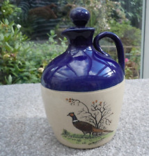 VINTAGE SALT GLAZE BOTTLE LINDISFARNE MEAD PHEASANT