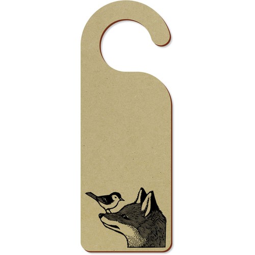 Fox with bird door - 'fox, hanger