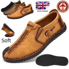 Men Casual Shoes Breathable Moccasins Leather Loafers Slip on Driving Boat Shoes