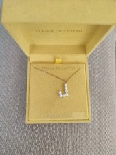new with box stella picciotto necklace verona gold plated on sterling silver J 