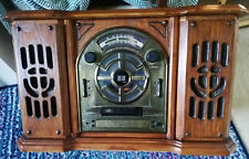 Retro Turntable Vinyl Player record Radio (FM/AM) CD Cassette* Hi Fi. Wooden.