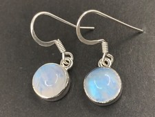 Blue rainbow moonstone drop