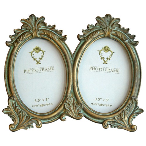 Gold photo frame rustic - photo,