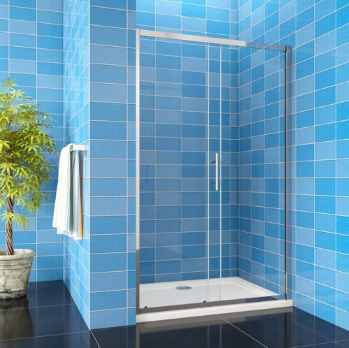 Bathroom sliding shower door - bathroom,