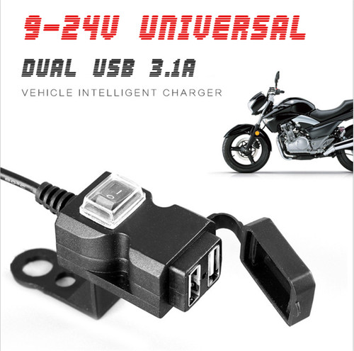 Motorcycle phone charger - 3.1a,