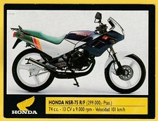 1990 Spanish Motorsport Motorbike bike Trading Card #09 Honda NSR-75 R/F