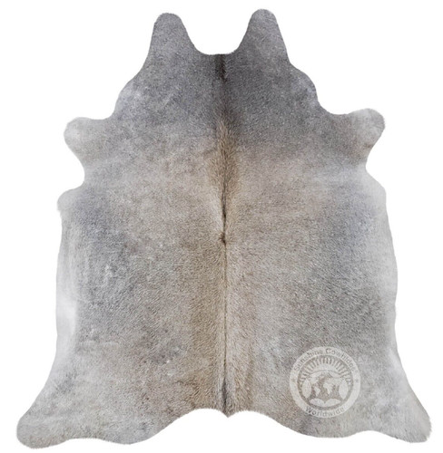Real cowhide rug greyish beige - greyish,
