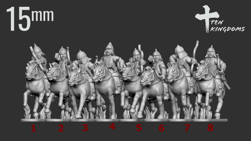15mm mongol archer - archer, horse