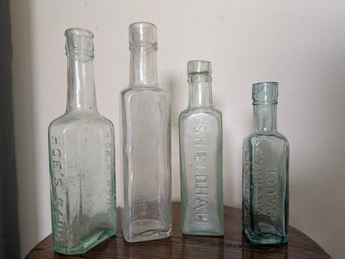 Vintage old glass - 4, bottles