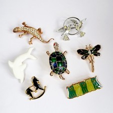 Animal Brooches, Job Lot of 7