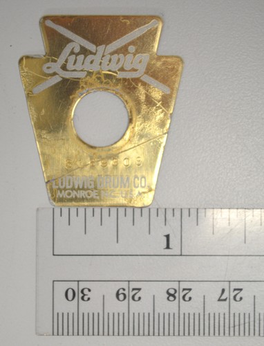 Ludwig keystone drum badge - drum,