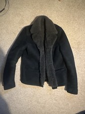 AllSaints Garrick Shearling Jacket Genuine Sheepskin Jacket Small MSRP £1499