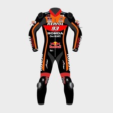 Marquez 93 Honda Repsol Black Racing Suit LEATHER SUIT AVAILABLE IN ALL SIZE