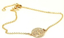 9ct gold bracelet 7 inch tree