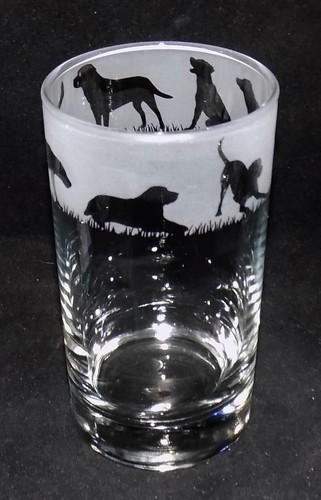 New labrador hand etched - new,