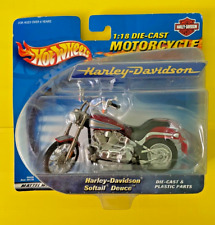 Harley Davidson Hot Wheels Fat Boy Motorcycle 1:18 Diecast .....FULL SET