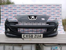PEUGEOT 207 HATCHBACK 5DR MK1 PH1 2008 BLACK EXL FRONT BUMPER MARKS