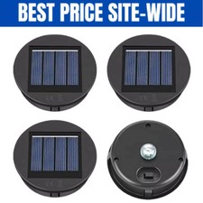 4 Solar Mason Jar Lid Lights