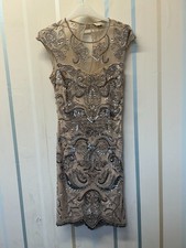 Miss Selfridge 1920's style dress with silver detail size 6 - CG O05