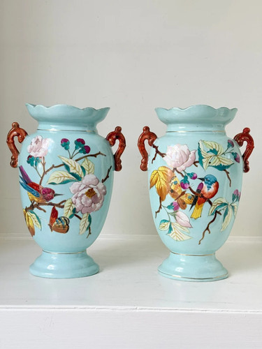Pair paris porcelain - pair,