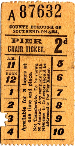 Pier chair ticket - :, of